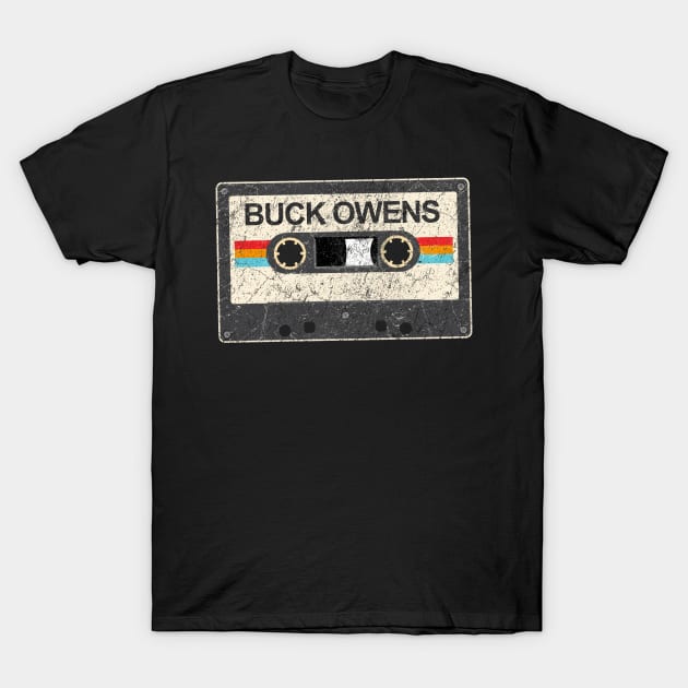 kurniamarga vintage cassette tape Buck Owens T-Shirt by kurniamarga.artisticcolorful